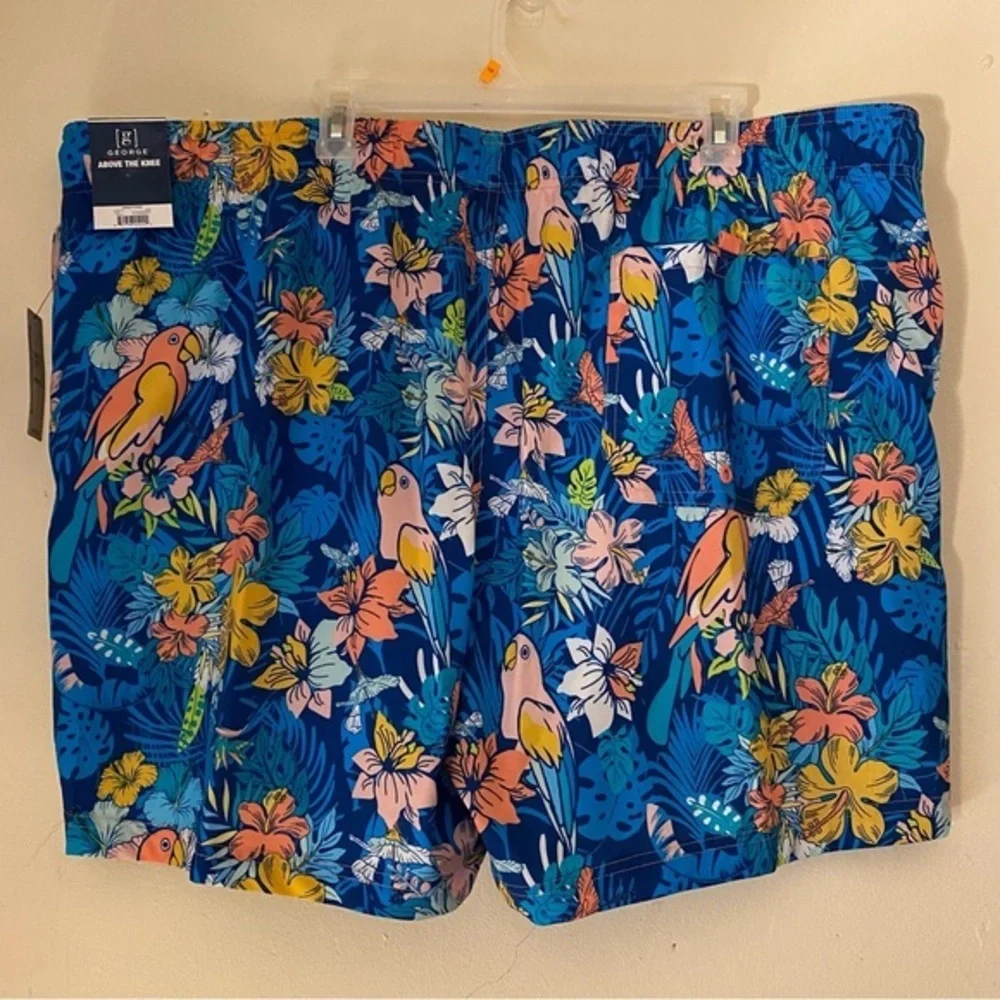 New‎ Mens Swim Novelty Shorts Above The Knee Size 3XL 38-40 Blue